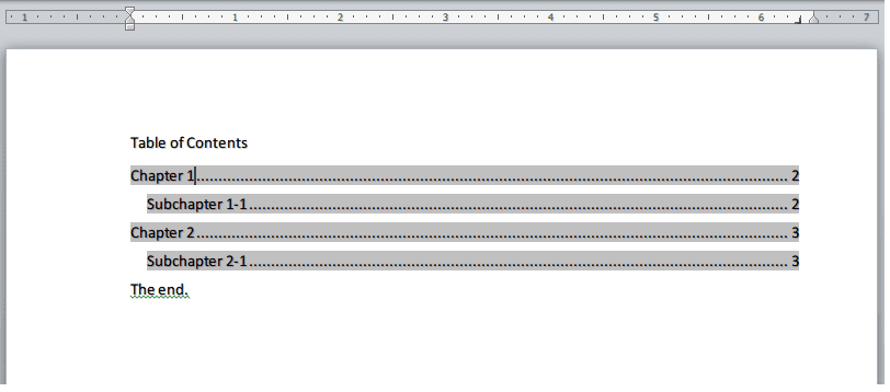 Simple DOCX document