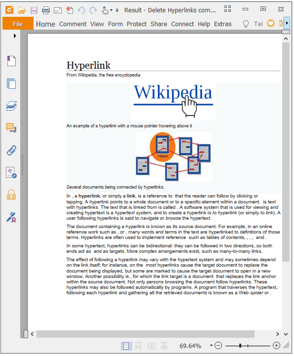 delete all hyperlink objects