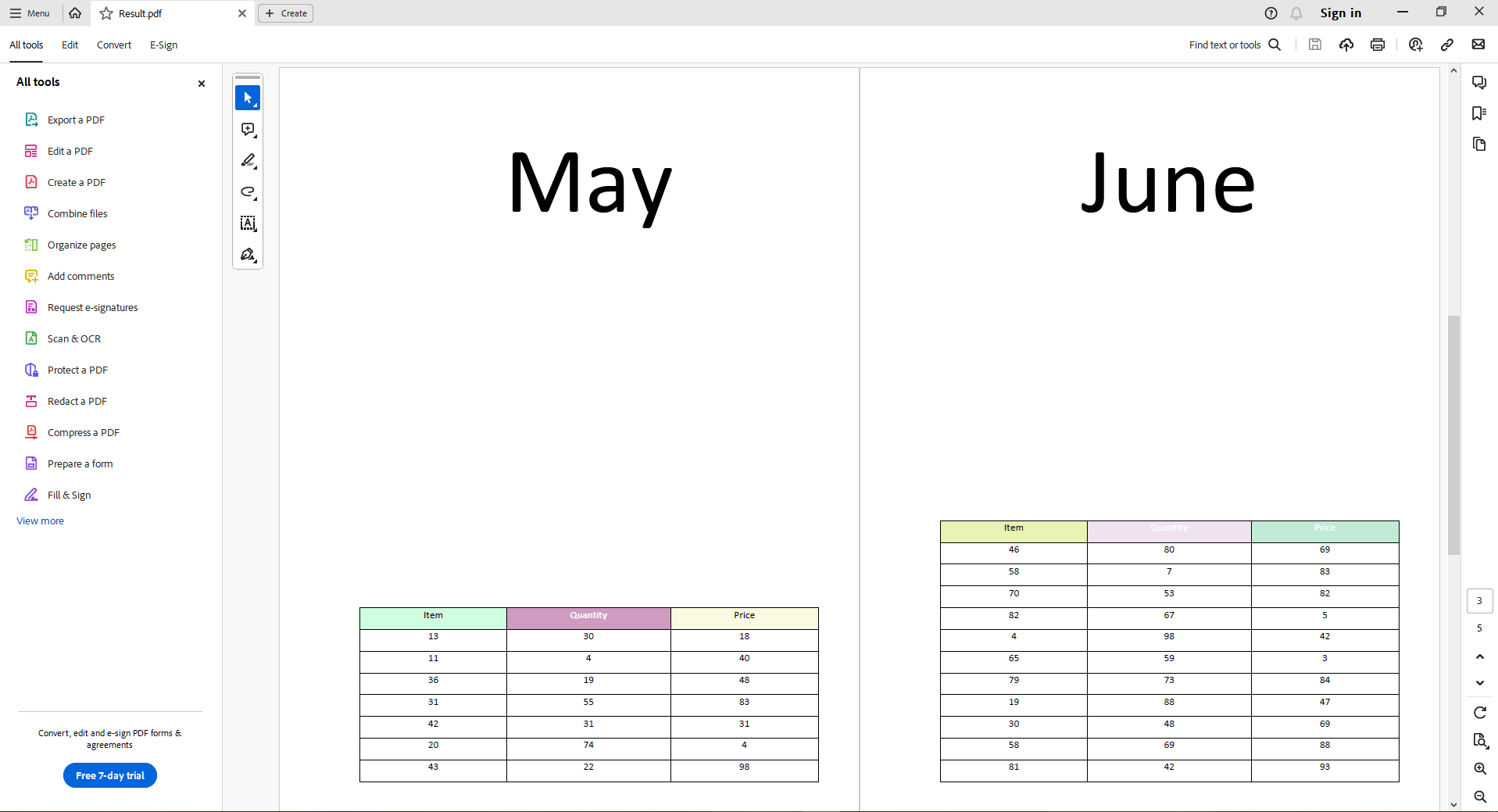Display a table always at the bottom of the document page in DOCX or PDF document using C# and .NET