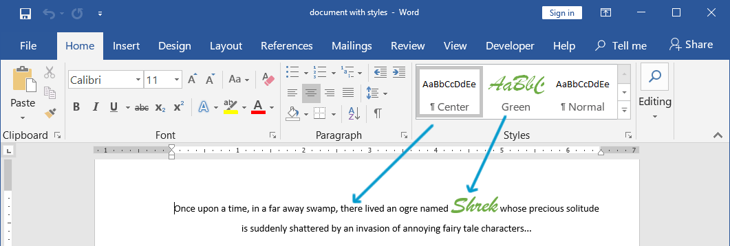 This is the source document (from which we'll import styles).