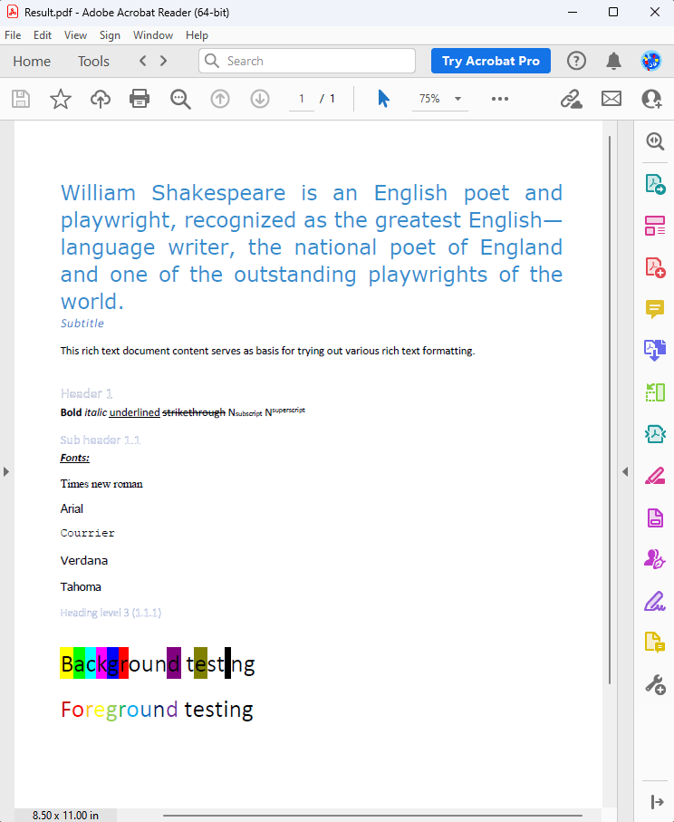 Insert Paragraph output