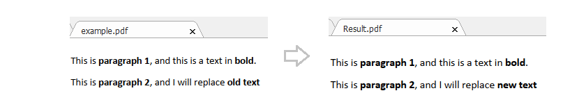 Replace Text in Paragraphs