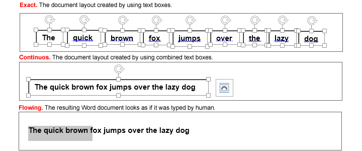 Added ability to set mode for a resulting Word document