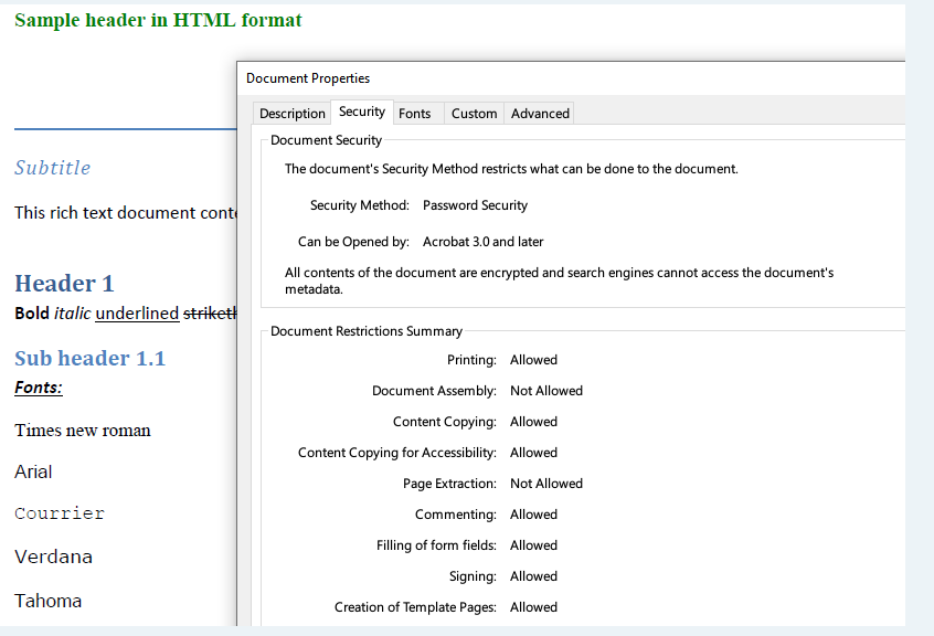 Owner password security