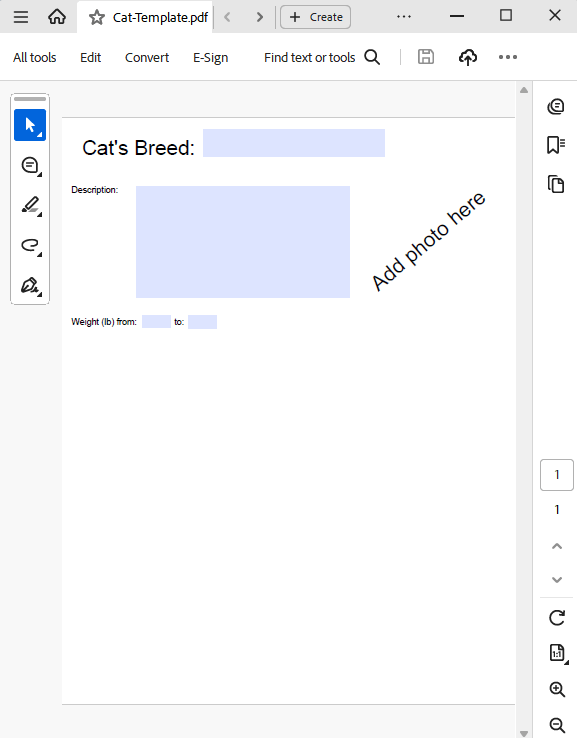 fill pdf form from json input