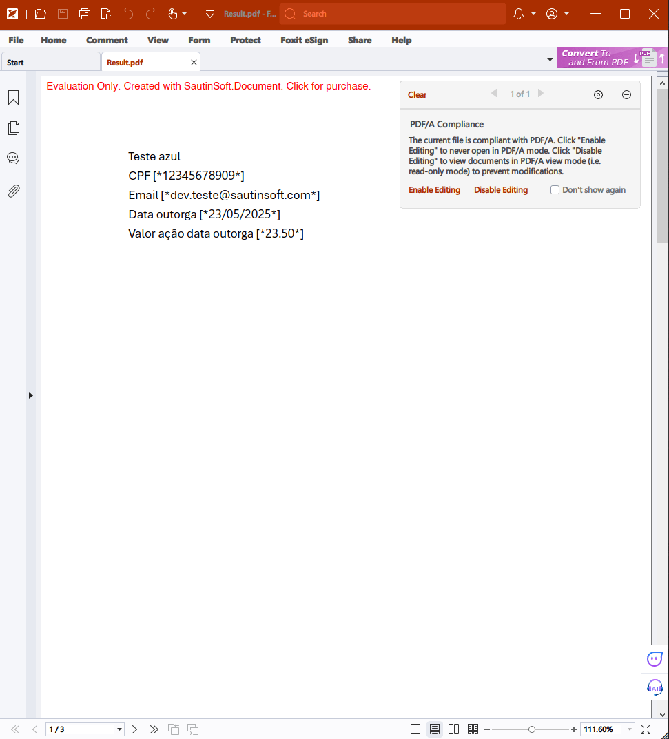 find and replace by different output doc