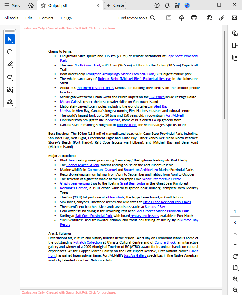 page reordering output