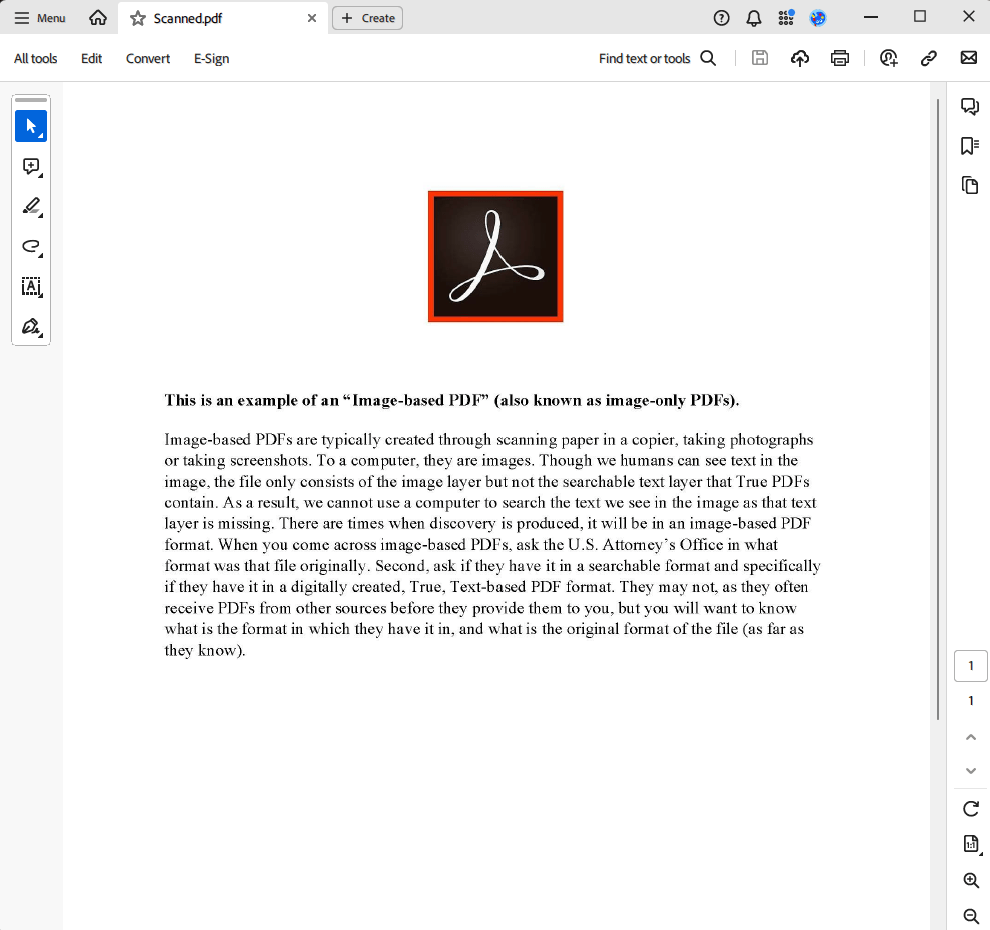 perform OCR and extract text from scanned PDF